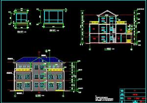 双拼别墅建筑设计全套施工图