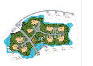 某小岛住宅区规划设计方案图