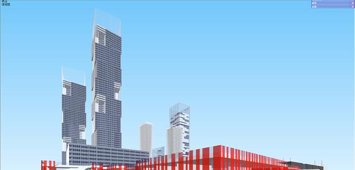 城市中心区规划方案SU精致设计模型(4)