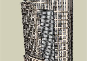 新古典商贸酒店SketchUp精致设计模型