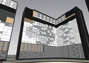 沈阳城市综合体建筑SketchUp精致设计模型