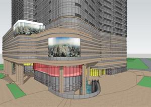 城市超高商业 酒店大厦SketchUp精致设计模型
