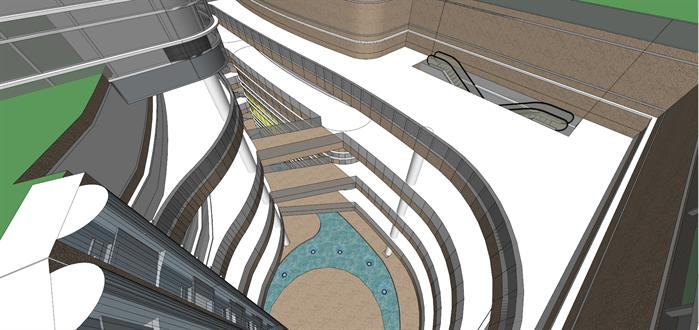 城市超高商业+酒店大厦SketchUp精致设计模型(5)