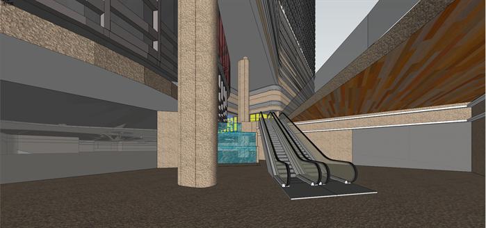 城市超高商业+酒店大厦SketchUp精致设计模型(6)