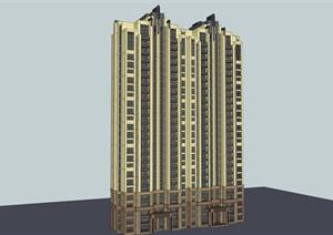 某新古典住宅建筑SU(草图大师)精细设计模型