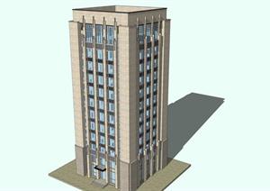 某办公楼建筑方案设计SU(草图大师)模型