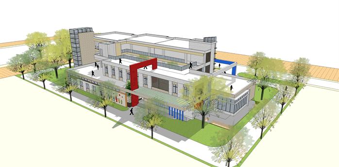 某幼儿园建筑方案设计效果图2