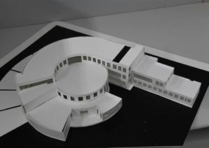 某现代建筑场馆模型设计