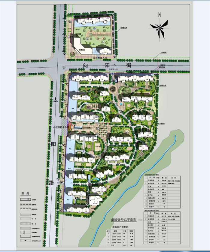 某小区规划方案设计总平面图（2)