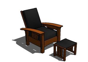 2组椅子设计SU(草图大师)模型