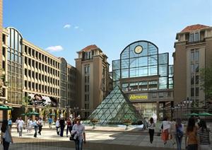 某欧式综合商业区商业街建筑设计方案