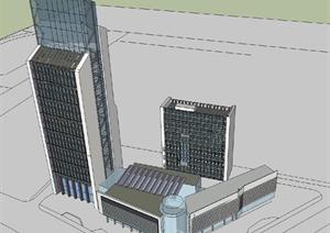 某集团总部大厦及酒店建筑设计方案图