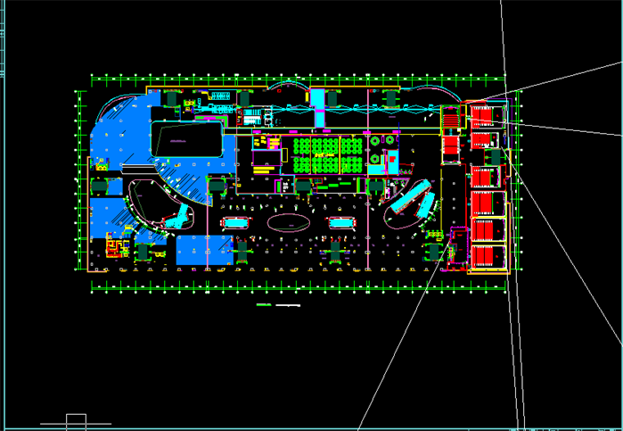 某电影院方案平面设计CAD图2