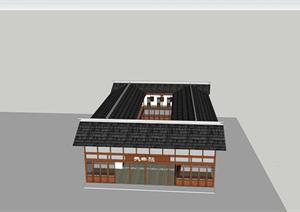 某古镇会馆建筑方案设计SU(草图大师)模型