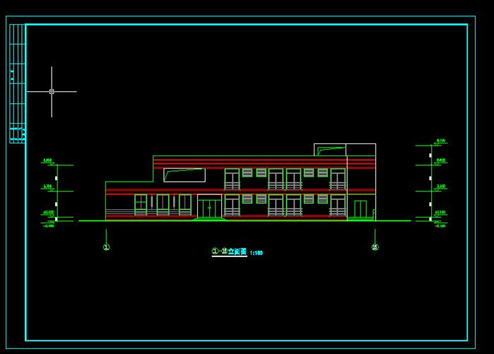某医院综合楼建筑设计CAD方案图(2)