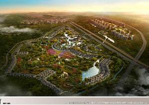 中国成都某大型旅游住宅区整体规划方案