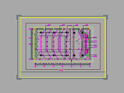 某现代展厅室内CAD方案设计(2)