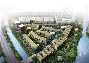 杭州某现代风格动漫大楼建筑设计方案图