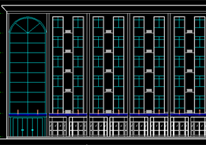 某宾馆酒店建筑方案设计CAD图