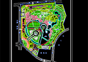 某公园详细景观规划设计方案CAD图