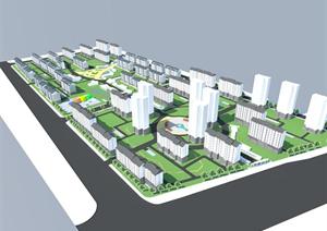某住宅小区建筑景观规划设计SU(草图大师)模型