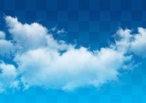 透明云朵云层天空素材效果图PSD分层素材