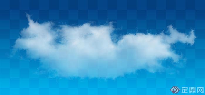 透明的云朵云层素材效果图PSD分层素材