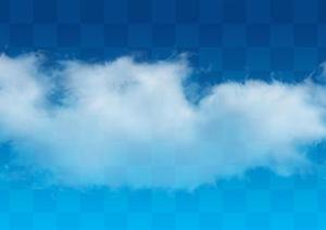 透明的云朵云层素材效果图PSD分层素材