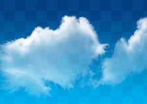 透明云朵云层素材效果图PSD分层素材28