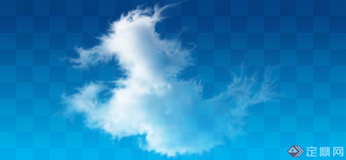 透明云朵云层素材PSD分层素材