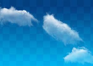 透明云朵云层素材效果图PSD分层素材35