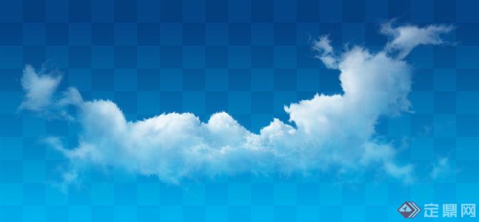 透明云朵云层效果图PSD分层素材