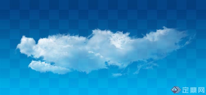 透明云朵云层素材效果图PSD分层素材1