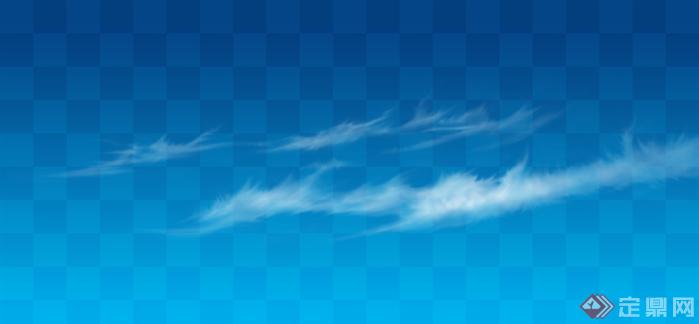 透明云朵云层效果图PSD分层素材