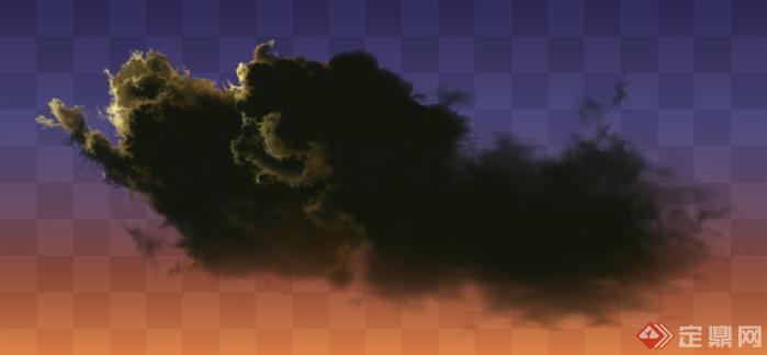 透明云朵云层素材效果图PSD分层素材78