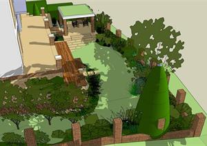 某别墅环境景观设计方案SU(草图大师)模型