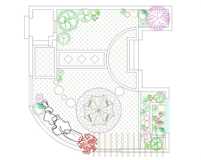 一套庭院设计方案图
