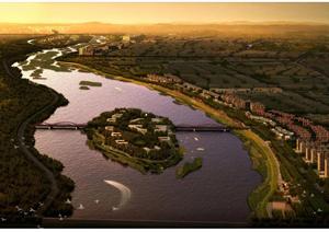 某现代风格滨水河道景观规划设计全套方案