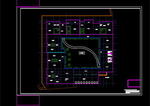 某火葬场殡仪馆建筑方案设计CAD平面图