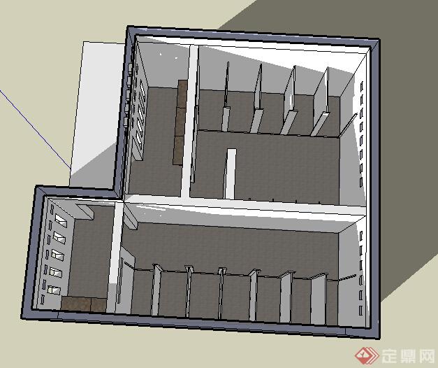 某公共厕所建筑设计方案效果图(2)