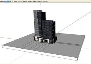 某个现代商业建筑方案设计SU(草图大师)模型