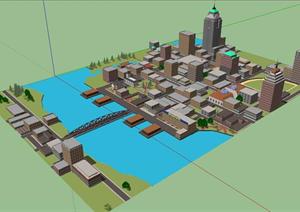 某现代城市规划设计方案SU(草图大师)模型8