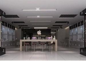 一个苹果专卖店展示空间3D模型