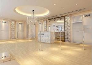 某欧式风格服装店展示空间装饰设计3dmax模型
