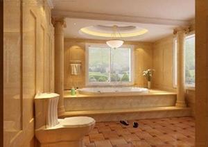 某现代风格住宅浴室室内设计3DMAX模型