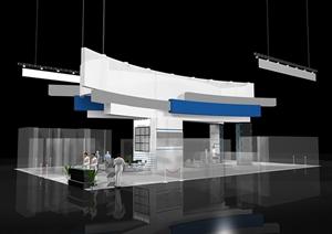 某现代风格展览大会展厅方案设计3DMAX模型