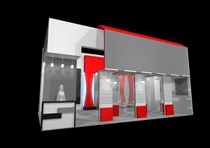 某现代风格展览会展览厅设计3DMAX模型素材