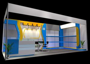 某现代风格展览空间展览台设计3DMAX模型