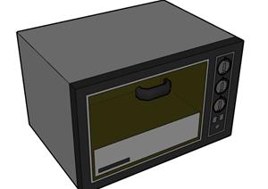 一个微波炉的厨卫设施设计SU(草图大师)模型