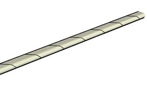 一截PVC管的构件设计SU(草图大师)模型素材